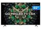 [Com Cashback R$ 2927  ] Smart TV 65" TCL 4K UHD MiniLED 65C6K 120Hz Google TV AiPQ Google Assistente 4 HDMI 2 USB - 1
