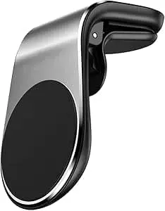 Suporte para Celular Veicular Magnetico de Saida de Ar Ar Condicionado Giro 360 Graus Ajustavel Universal Ima - 2G - Prata - 1