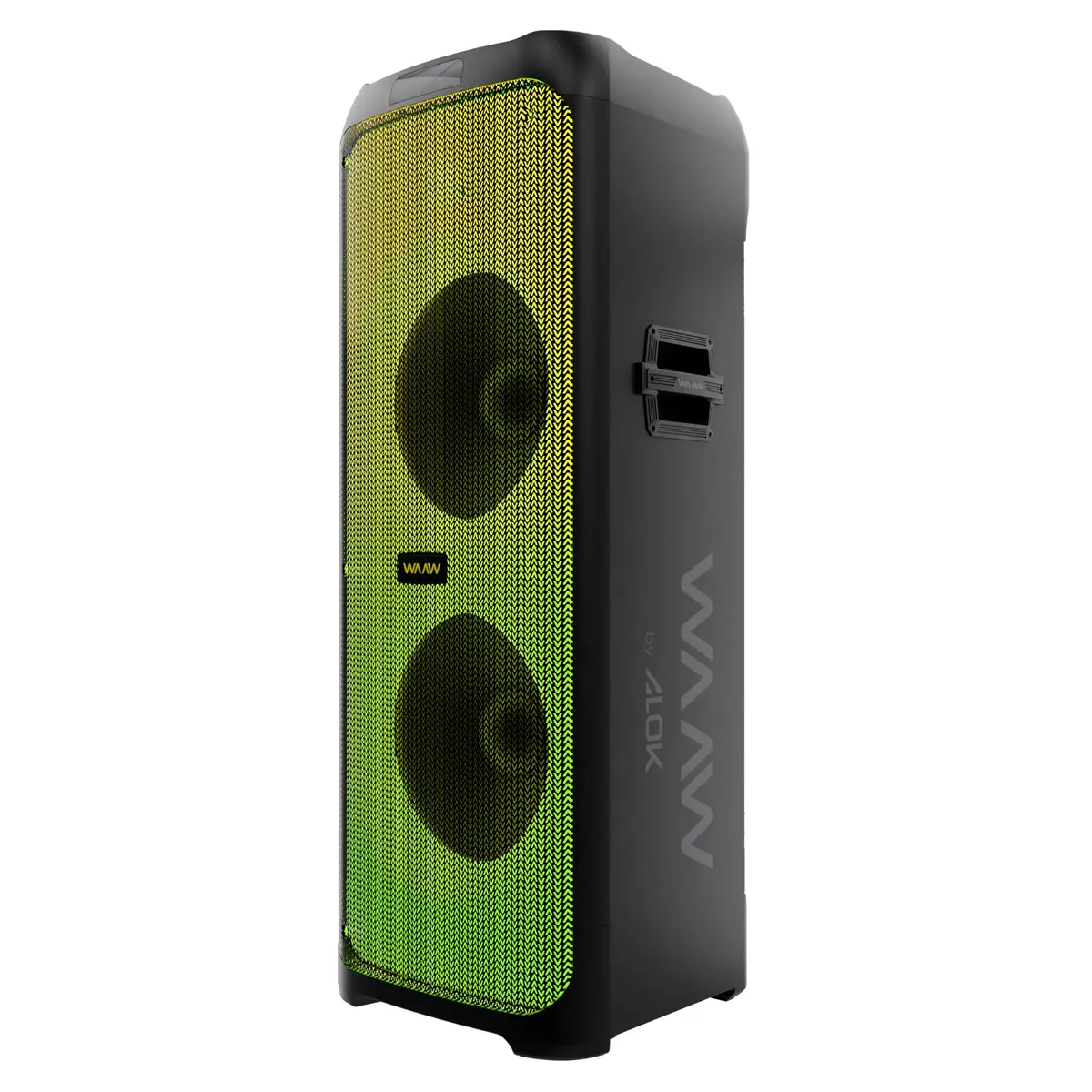 WAAW by ALOK Caixa de Som Infinite 1000 Bluetooth 1000W RMS 20h | Formato torre, 3 alto-falantes, tecnologia TWS