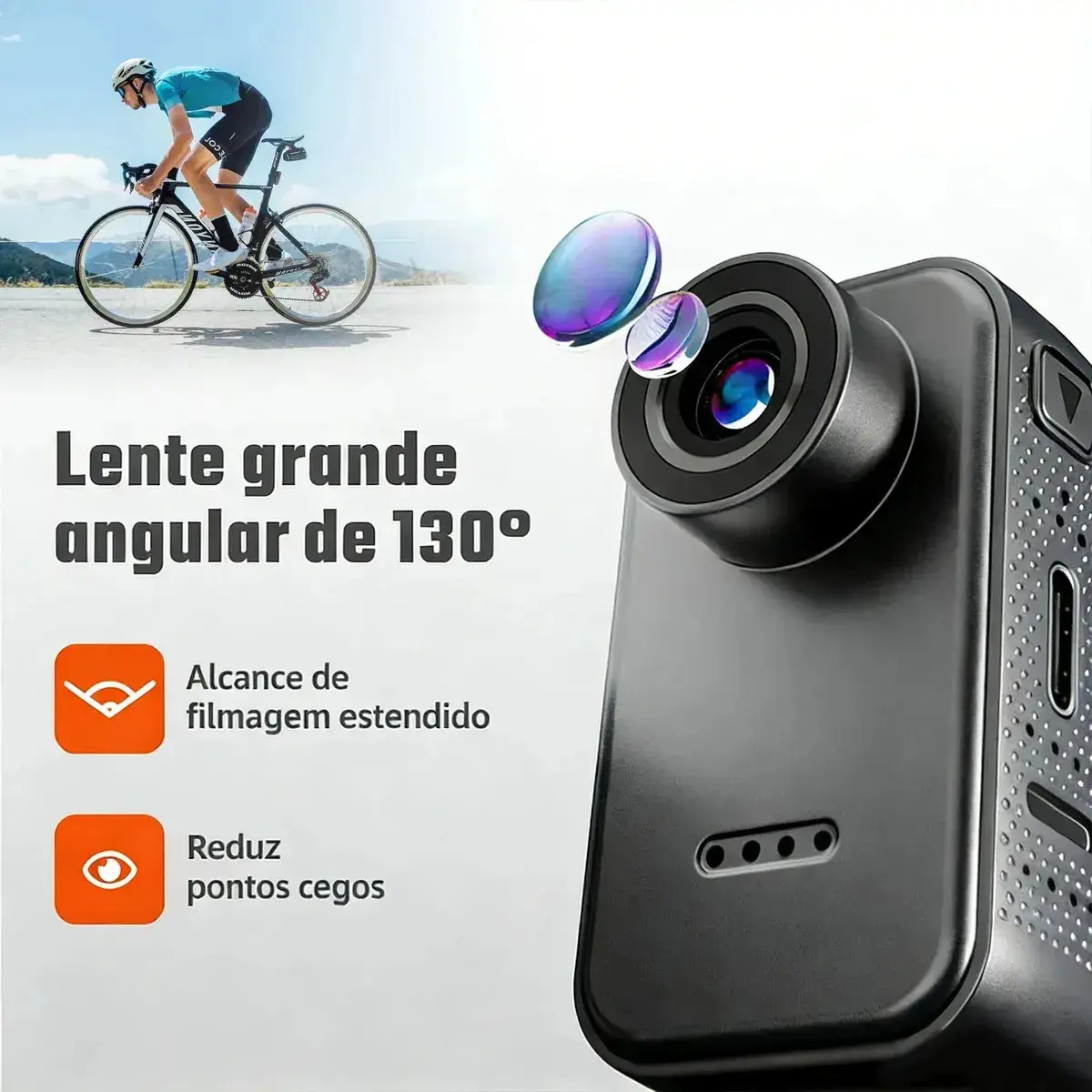 Câmera Esportiva SPOETRY 4K Wi-Fi para Ciclismo e Acampamento thumbnail 3