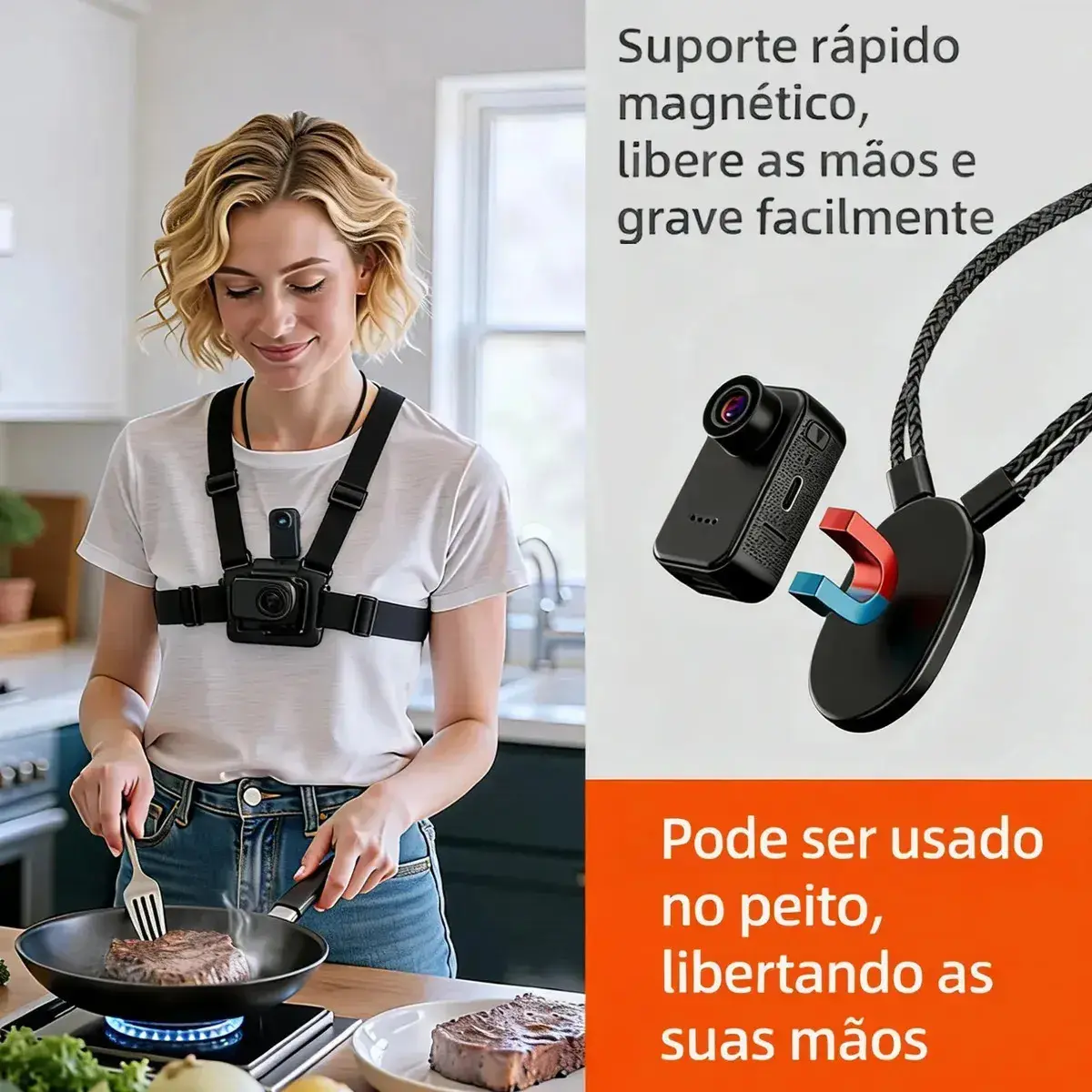 Câmera Esportiva SPOETRY 4K Wi-Fi para Ciclismo e Acampamento thumbnail 4