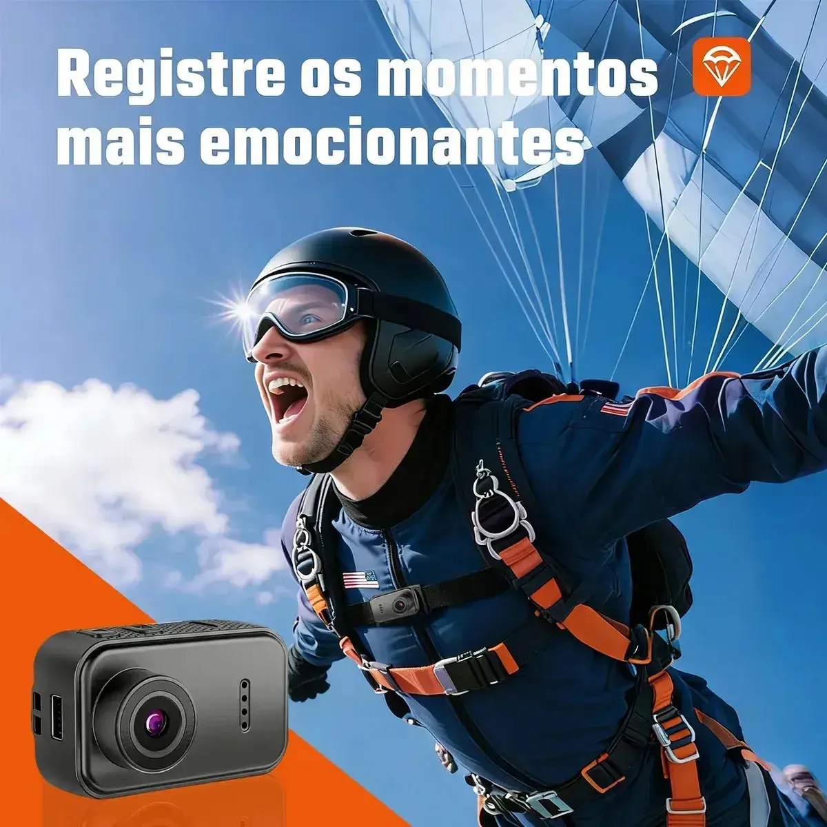 Câmera Esportiva SPOETRY 4K Wi-Fi para Ciclismo e Acampamento thumbnail 5
