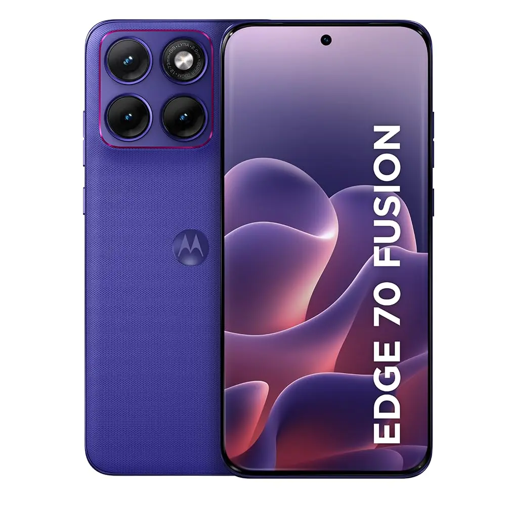 Smartphone Motorola Edge 70 Fusion 5G - 256GB 8GB RAM + 16GB RAM Boost, camera 50MP Sony Lytia 710, Tela 1.5K extreme Amoled 144hz - Roxo