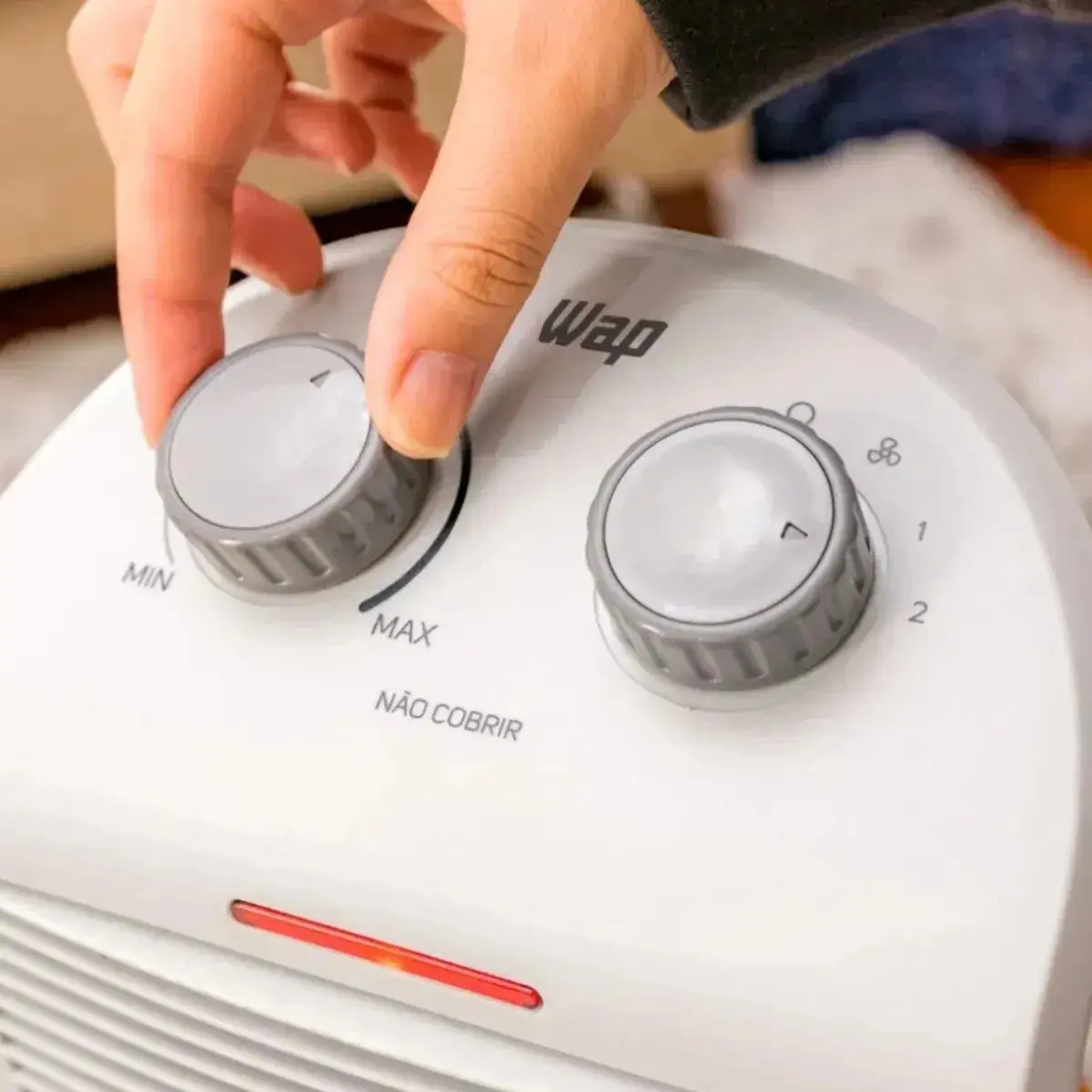 Aquecedor Elétrico Portátil 3 em 1 WAP Air Heat com Ventilador e Triplo Sistema de Segurança thumbnail 2