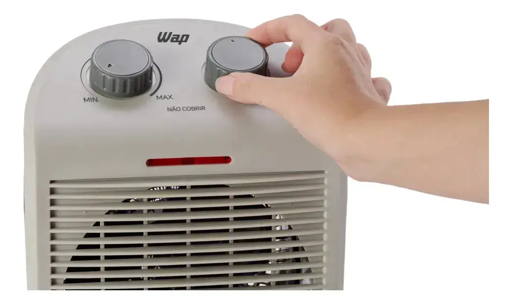 Aquecedor Elétrico Portátil 3 em 1 WAP Air Heat com Ventilador e Triplo Sistema de Segurança thumbnail 4