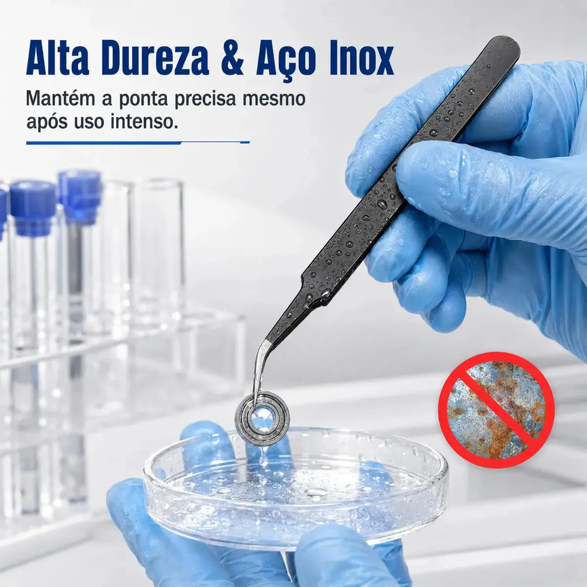 Kit 10 Pinças Antiestáticas Jogojunto ESD Eletrônica Solda thumbnail 5