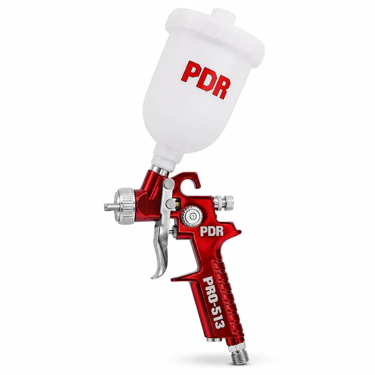 Mini Pistola de Pintura PDR PRO-513 0,8mm 250ml Profissional | Gravidade Ar Direto | Ideal para Retoques, Artesanato e Moveleiro