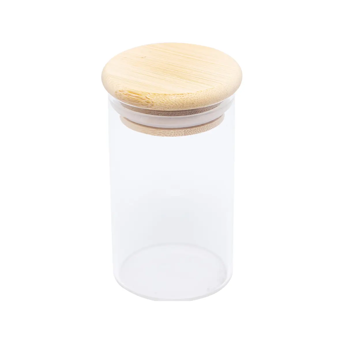 Porta Mantimento de Vidro Borossilicato com Tampa de Bambu 800ml - Wolff