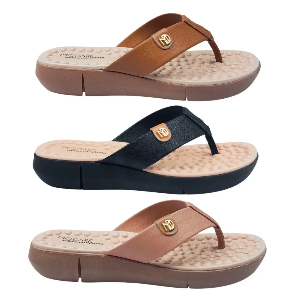 Chinelo Feminino Modare Ortopédico Conforto Anatômico Para Esporão Fascite Plantar Original - 1
