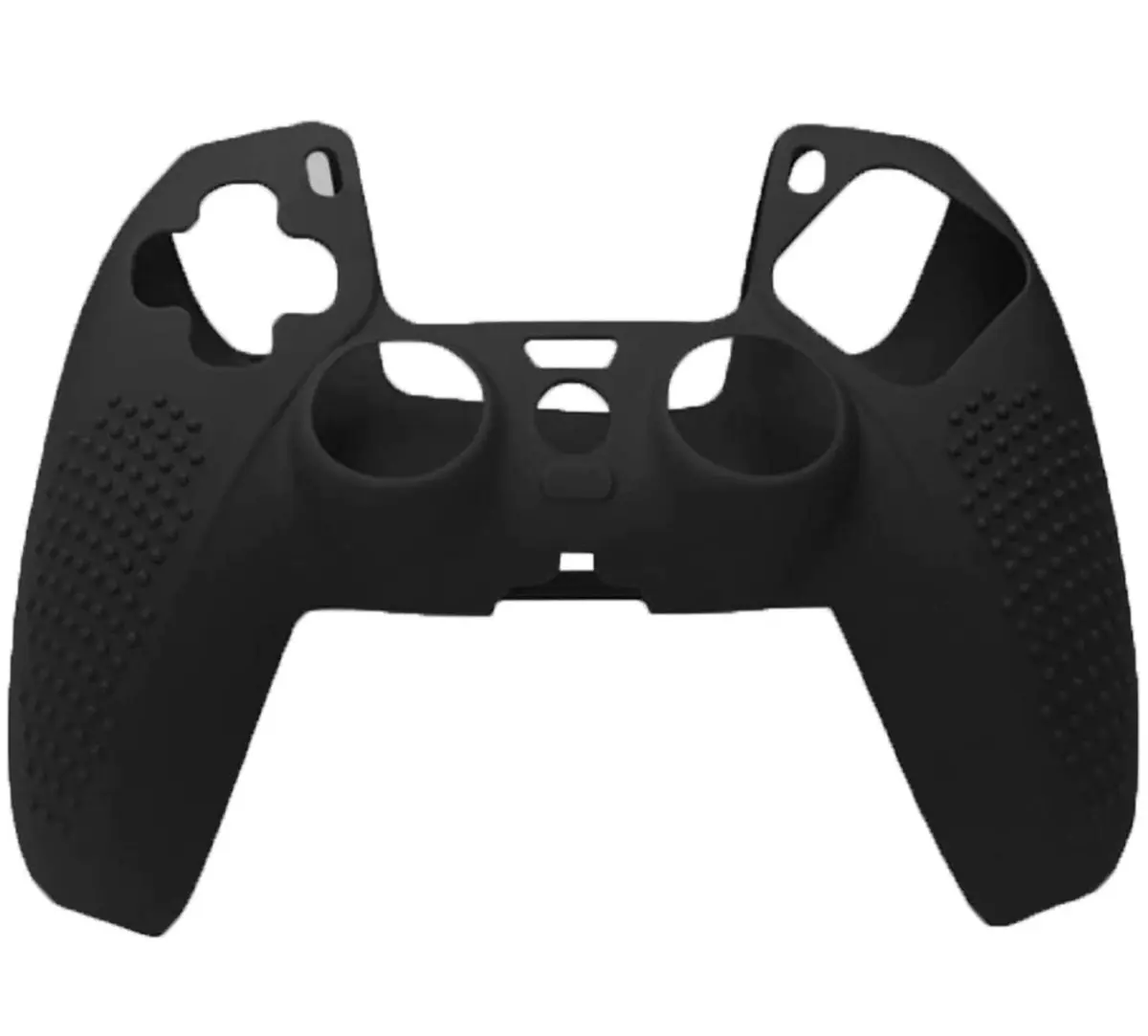 Capa para gamepad à prova de poeira, capa de silicone TwiHill de material leve, Gamers anti-extrusão à prova de suor para PS5 (Preto) - 1