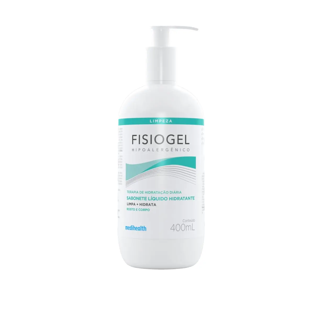 Sabonete Líquido Fisiogel, 400ml | Hidratante, Pele Sensível, Sem Perfume