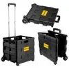 Carrinho Cesto Portátil Multiuso 45L Feira Ferramentas Dobrável Capacidade 24kg Black Gorillaz - 1