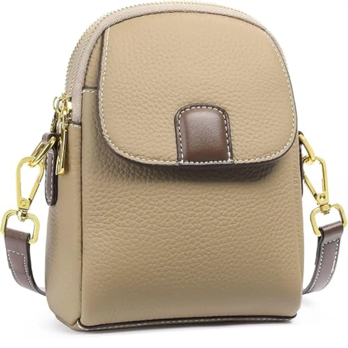 Bolsa Transversal Feminina em Couro Vegano Compacta - 1