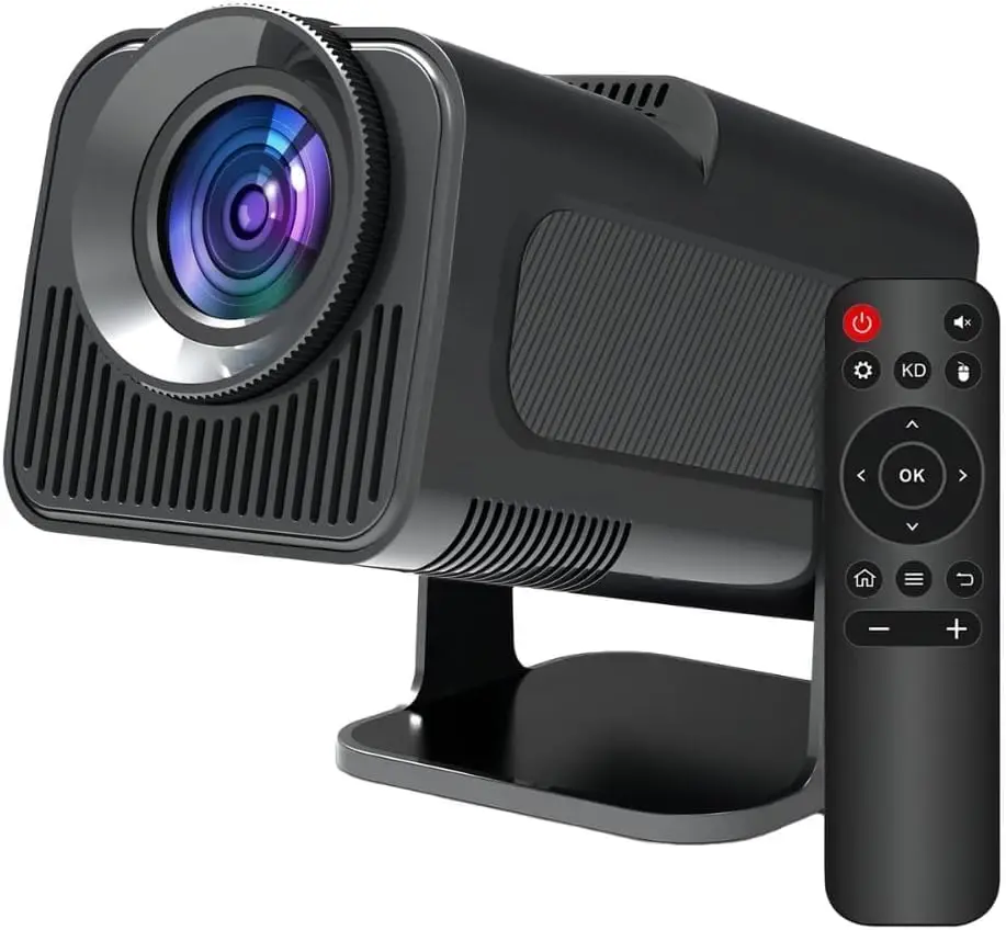 Projetor Portatil Mini 5g Wifi 6 Bluetooth 5.0 Android 11 Projetor 4K 1080 Full HD Suporte 12000 Lumens Para Celular LED Auto Correção Horizontal 180° Linha Premium - 1