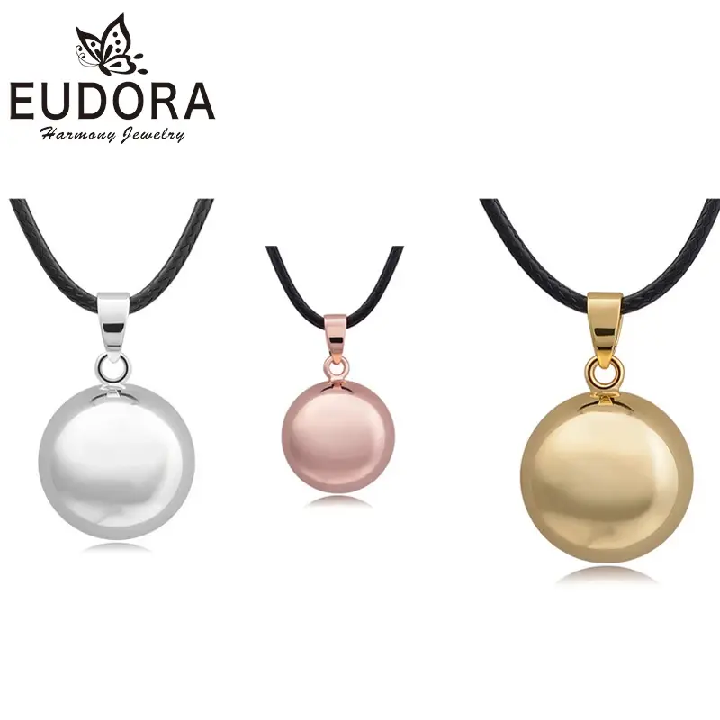 5 pçs/lote eudora harmonia bola bola de cobre metal carrilhão bola pingente bebê anjo chamador bola pingentes jóias 18mm/20mm atacado - 1