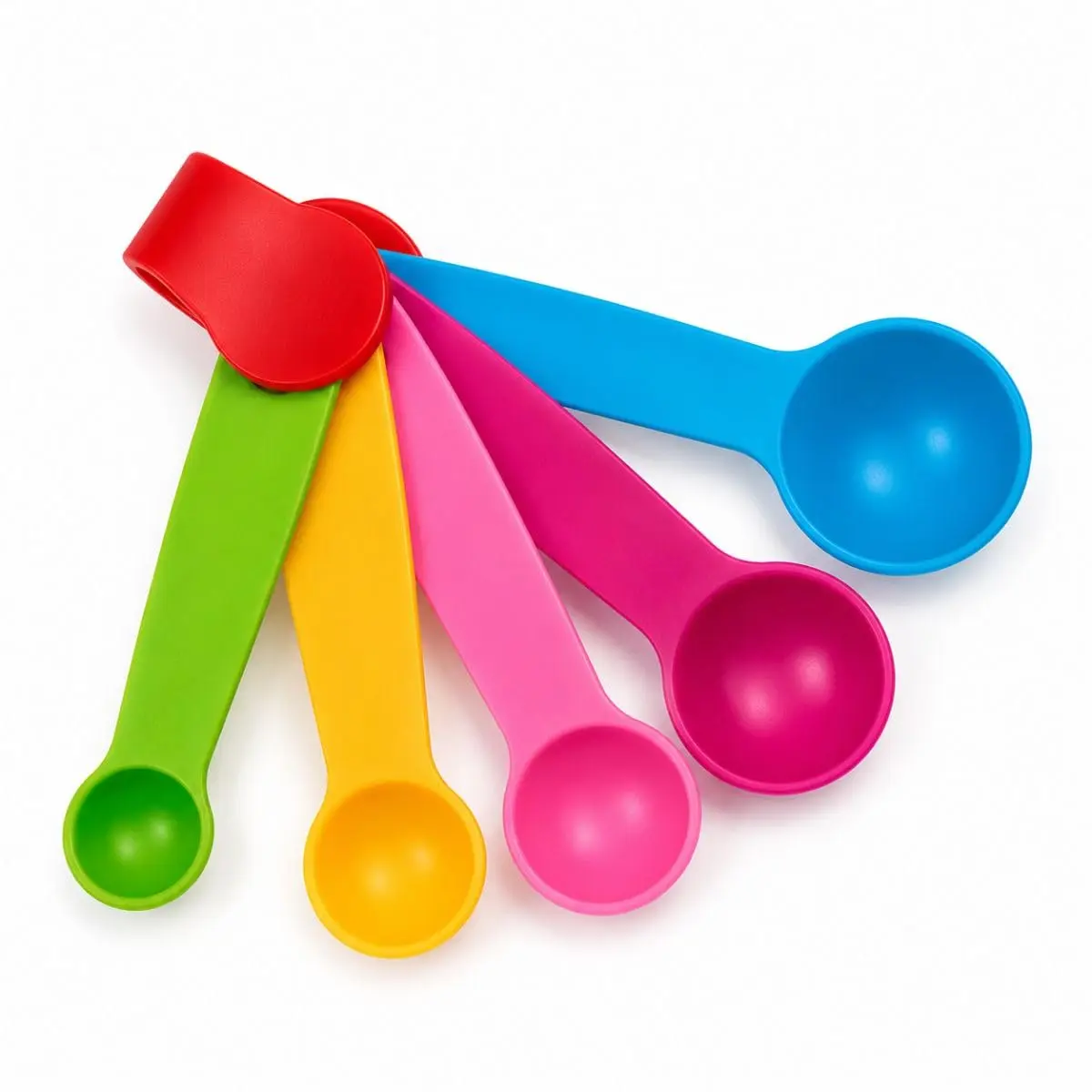 Kit 5 Colheres Medidoras Medidas ML Gramas Medidores Culinários Colher Chá Sopa Dosadoras Porções Receitas Confeitaria Café Whey Temperos Doces Sobremesas Utensílio Cozinha Livre BPA Premium - 1
