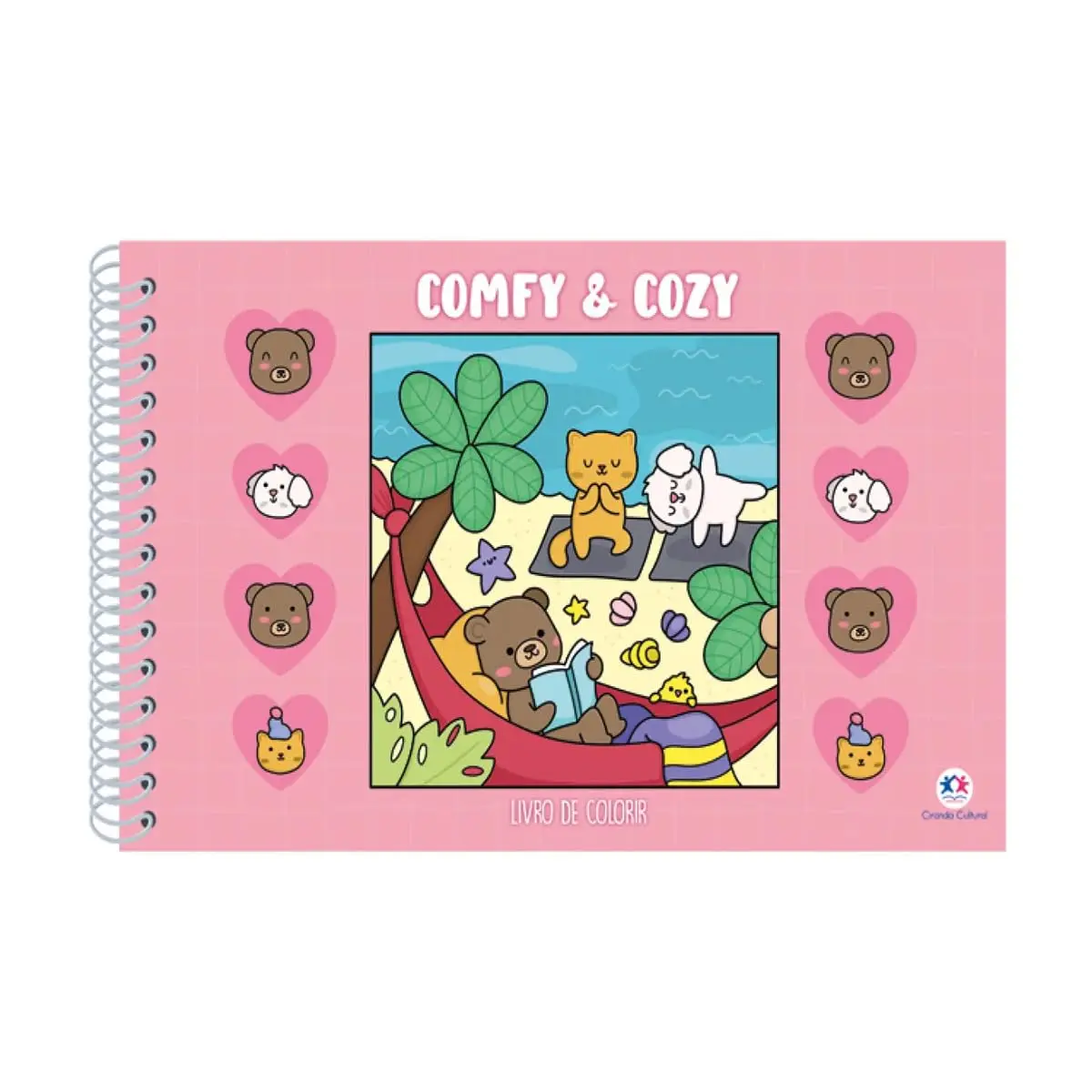 Comfy and Cozy Pink - Para Colorir - 1
