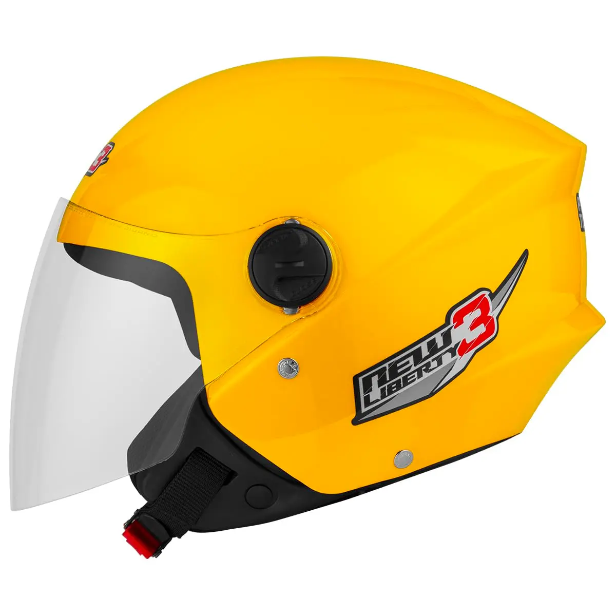Capacete Aberto PRO TORK New Liberty 3 Solid Amarelo Tam. 56 INMETRO