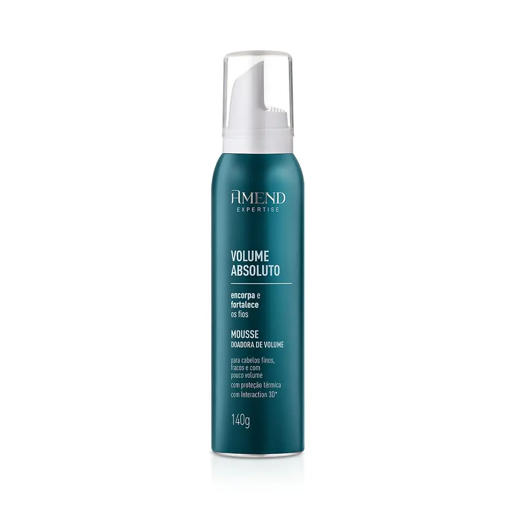 Mousse Doadora de Volume com Proteção Térmica 140g | Amend Volume Absoluto | Confere corpo e movimento da raiz às pontas com proteção térmica. - 1