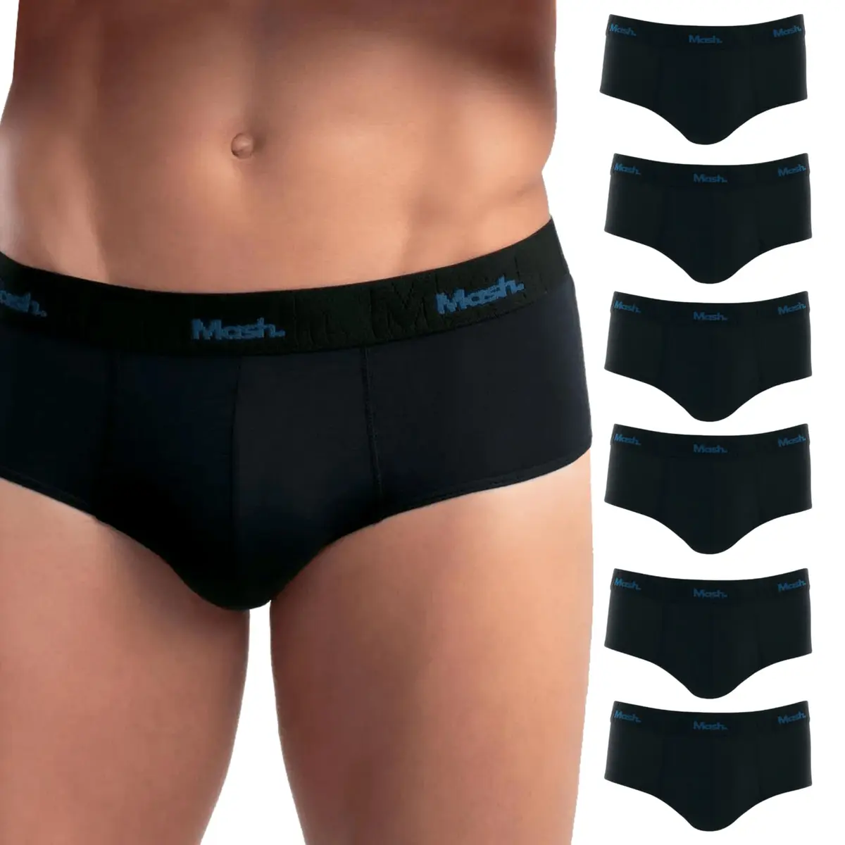 Kit 6 Cuecas Modal Slip Mash Tencel Adulto Masculina Extremamente Confortavel