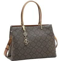 Bolsa Feminina Chenson Mão Monograma Pontilhado 3485530 Café