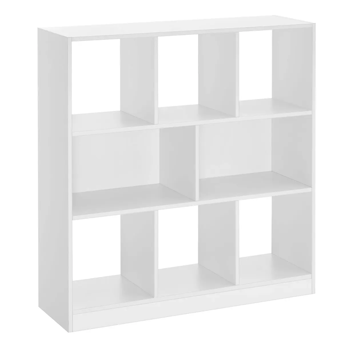 VASAGLE CUSTOS Coleção, Estante de Livros, Prateleira de Armazenamento com 8 Compartimentos, para Escritório, Sala de Estar, Estudo, Branco Nuvem BRLBC55WT