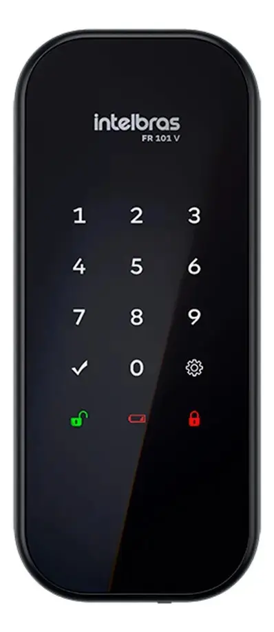 Fechadura Digital De Sobrepor Fr 101 V Preta Intelbras