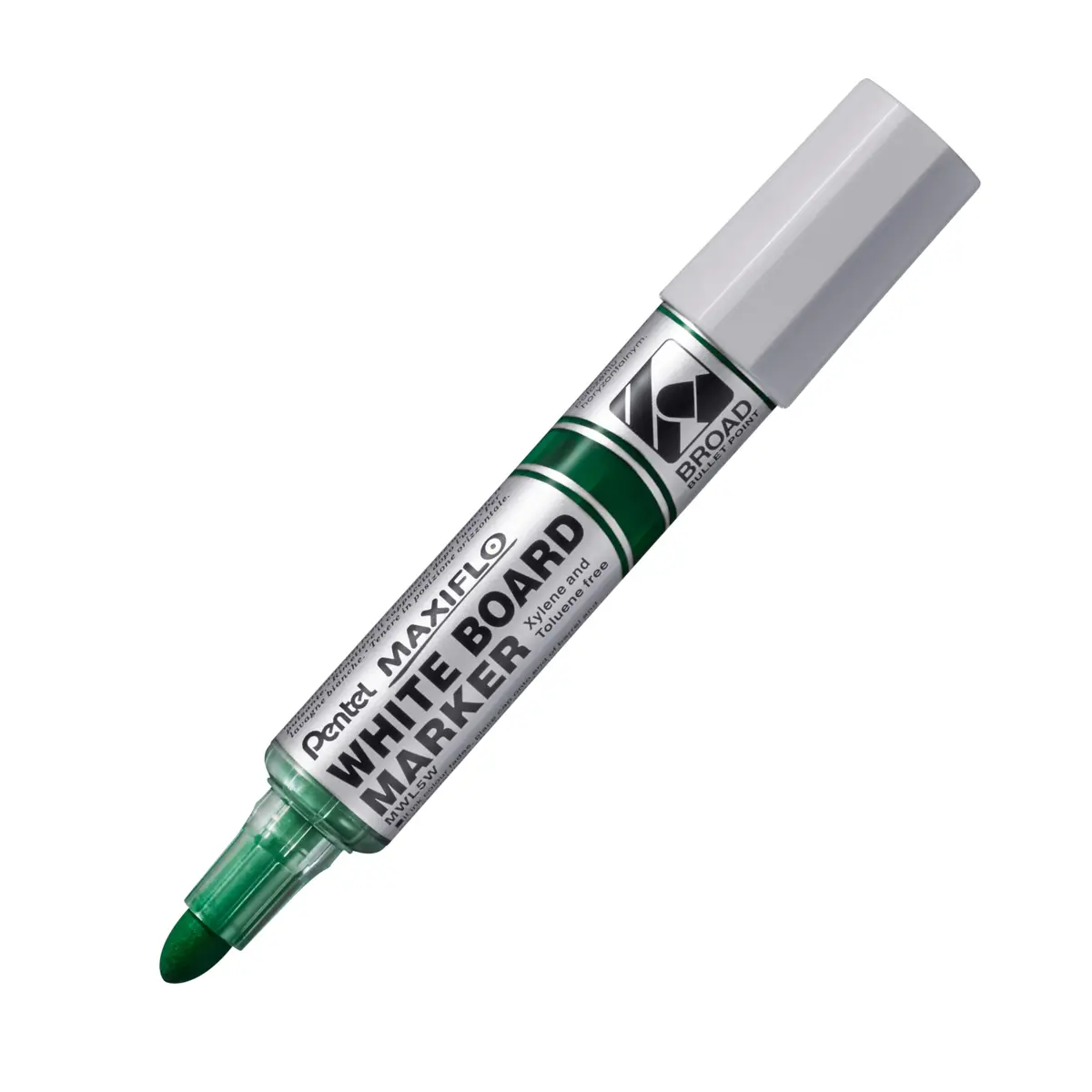 Pentel Marcador para Quadro Branco Maxiflo Ponta Grossa 8.0mm Verde MWL5W-D