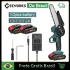 Motosserra Elétrica Portátil 21V 6" Recarregável - 1