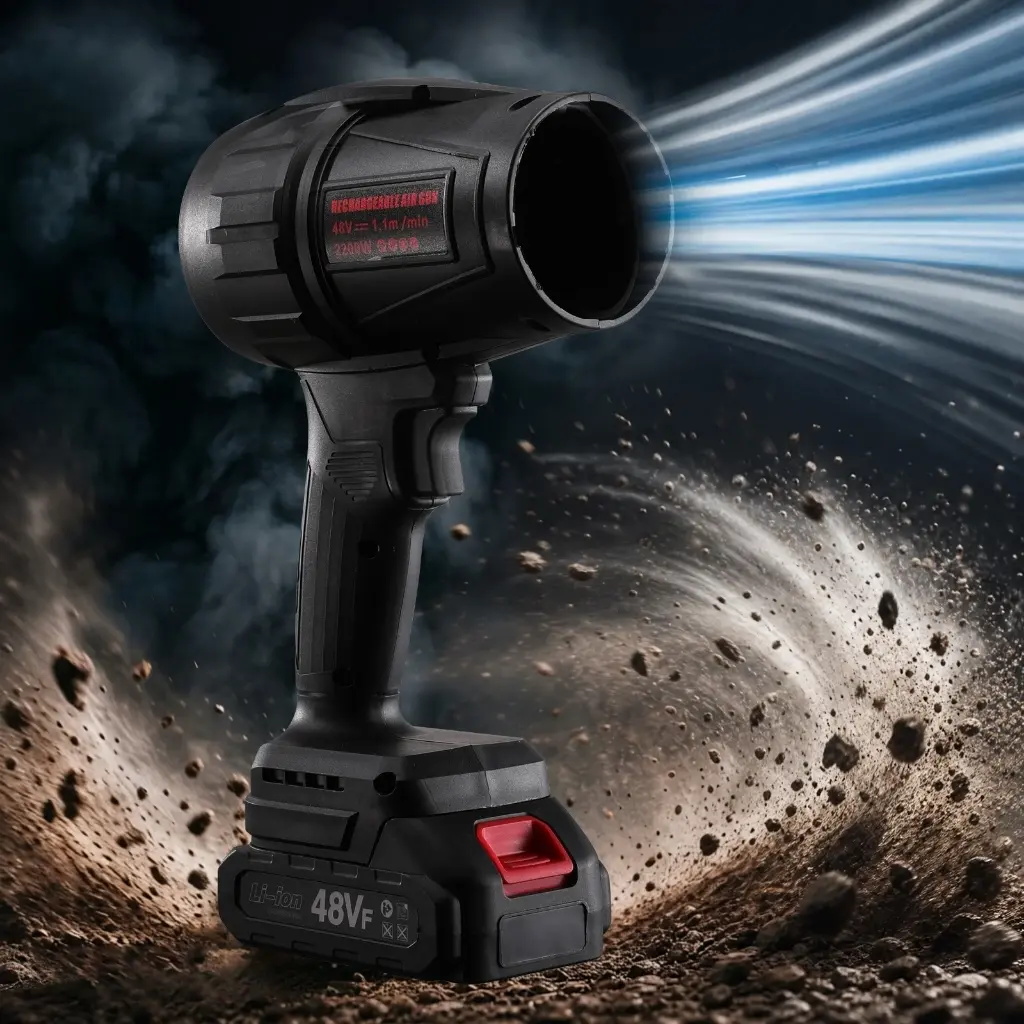 Soprador Turbo Multifuncional 48V Bivolt Portátil, 2 Baterias Inclusas para Uso Doméstico | Embalagem em caixa de papel