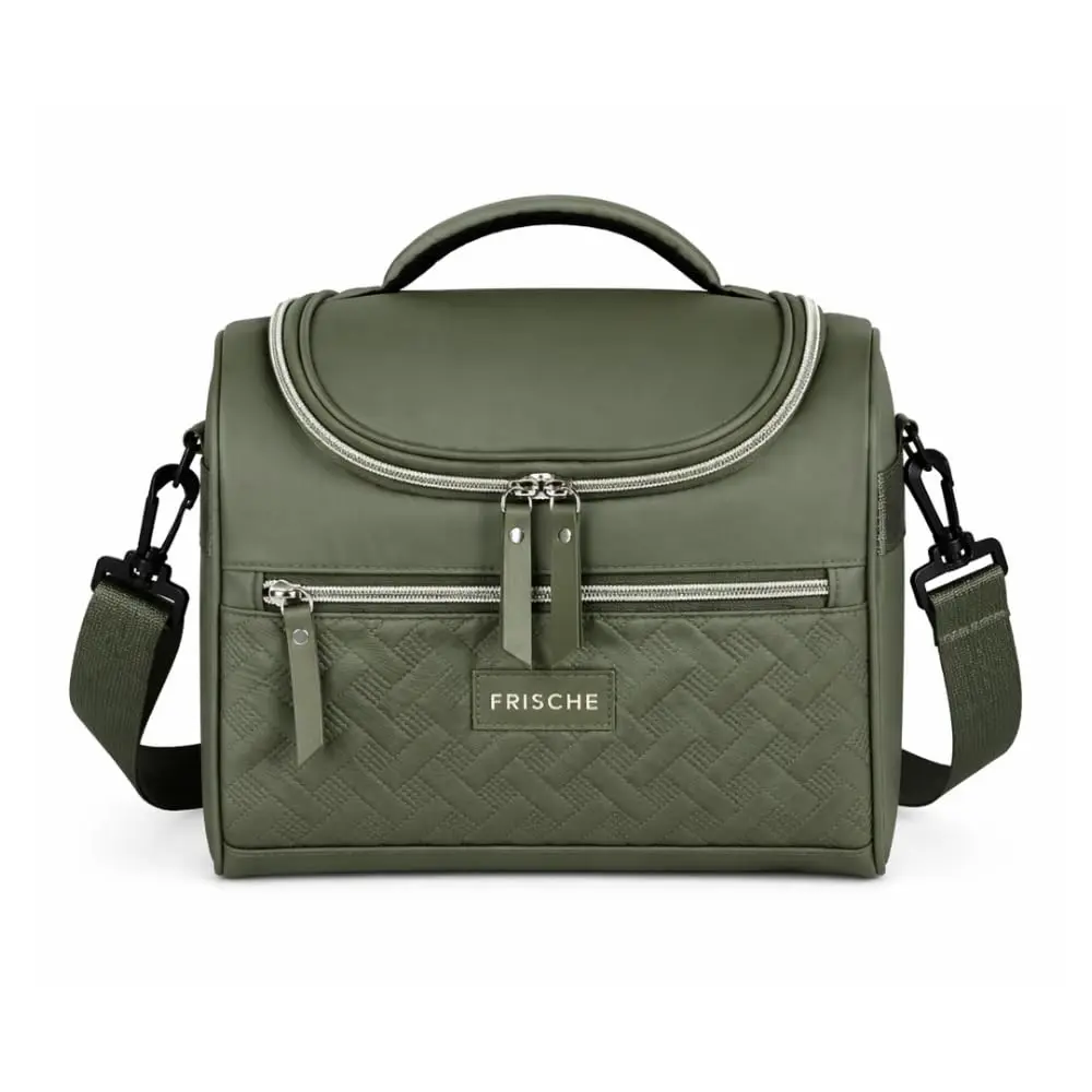 Bolsa Térmica Premium Lancheira Marmita Impermeável com Alça Ajustável Grande para Trabalho Academia Faculdade e Escolar, Lancheira Termica (Verde Militar)