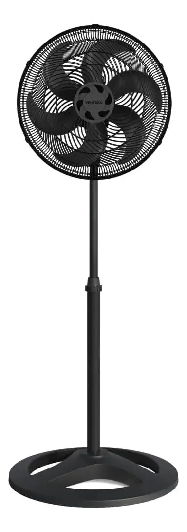 Ventilado De Coluna Turbo 6 Pás 40cm Preto Ventisol Diâmetro 40 Cm Frequência 80 Watts - 1