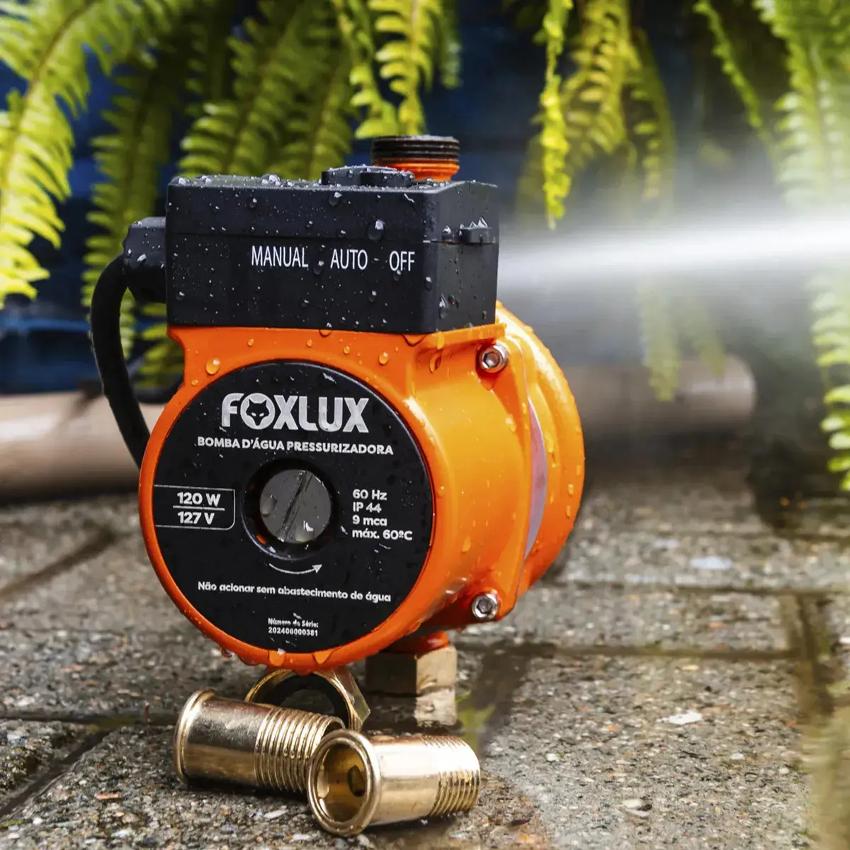 Bomba Pressurizadora Foxlux 127V 360W Fluxostato Automático thumbnail 3