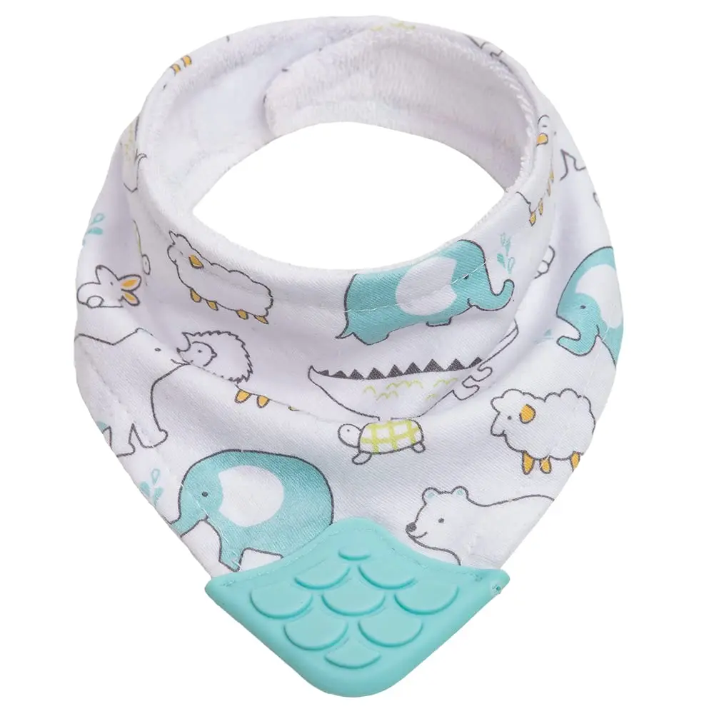 BUBA Bandana Com Mordedor Animais - Azul, Modelo: 15284 - 1