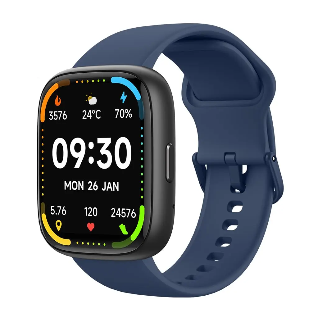 Bettdow SmartWatch, relogio smartwatch com Ecrã tátil e Alexa, à prova d'água IP68, relogio feminino e masculino, com 100+ modo esportivo e recebimento de notificações (azul)
