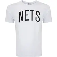 Camiseta do Brooklyn Nets NBA Masculina Manga Curta Estampada N796A