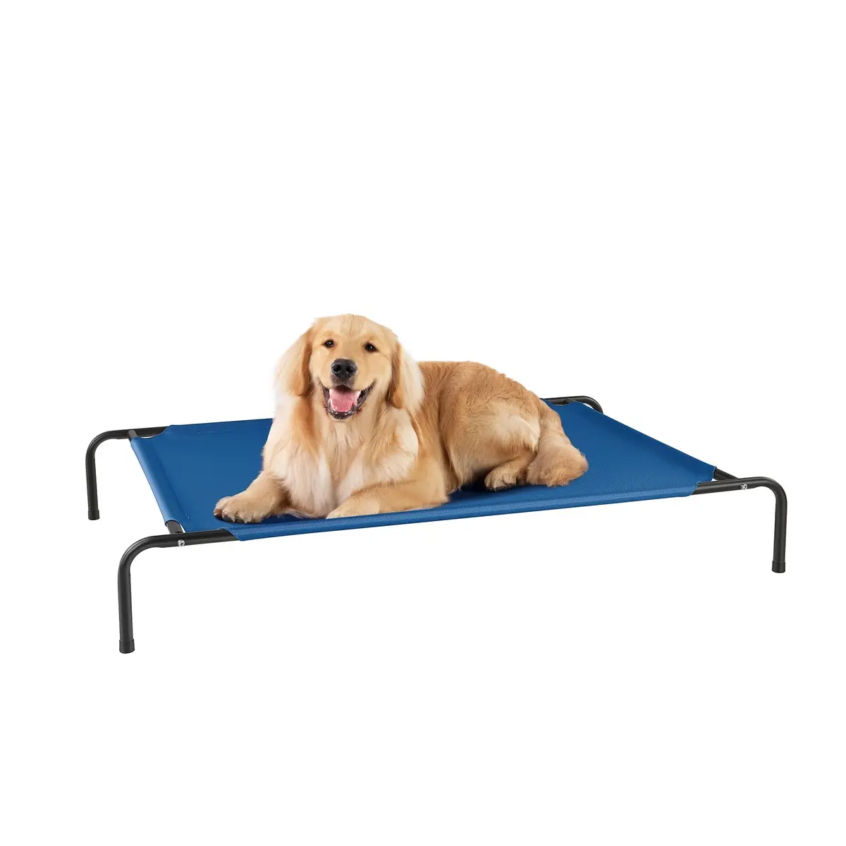 Cama elevada para cães de grande porte, camas elevadas para cães, rede impermeável refrescante para animais de estimação, para uso interno e externo, com malha respirável lavável - 1