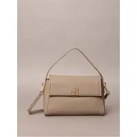 Bolsa Calvin Klein Feminina Shoulder Emblema Estampa Total Metálico - Havana - 1