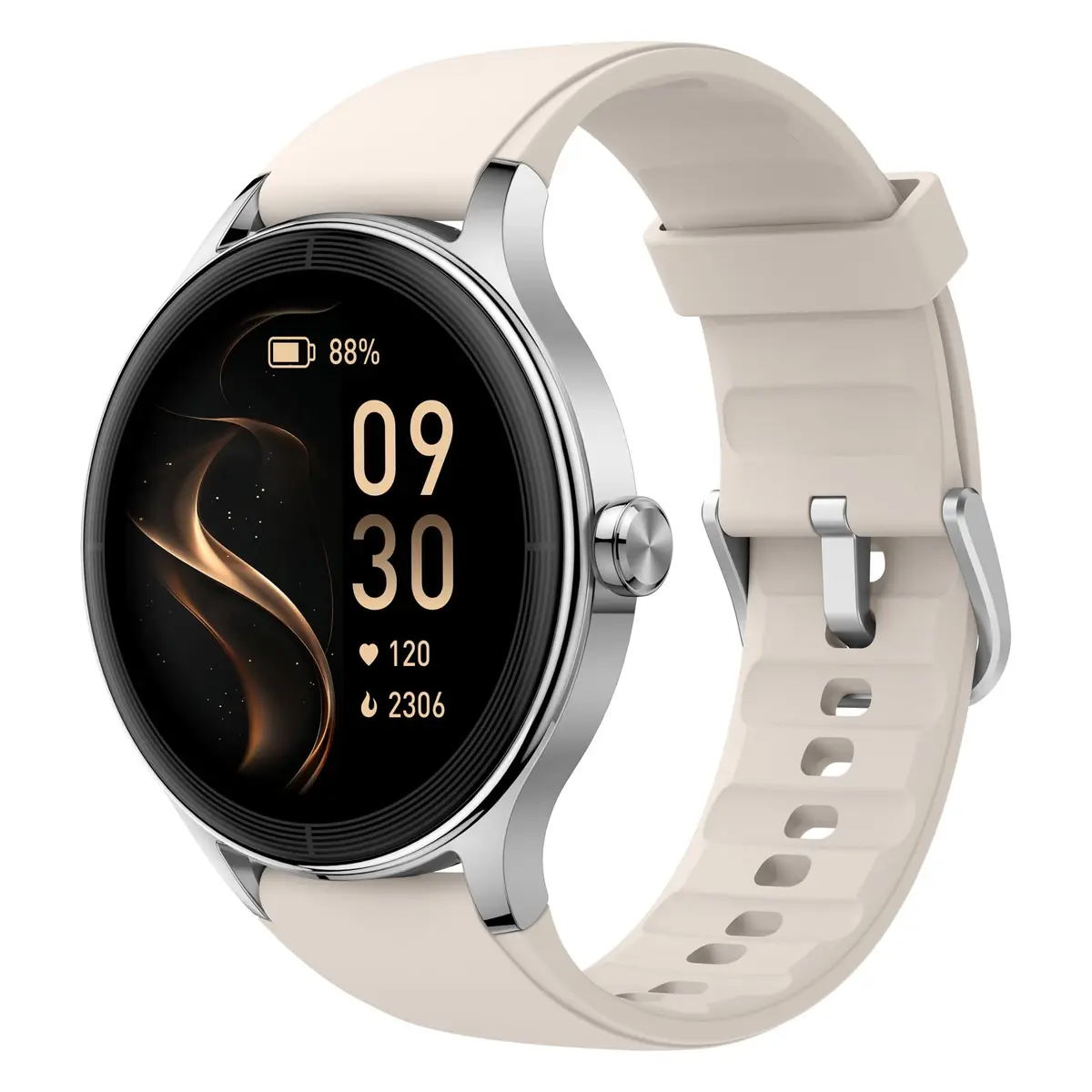 Bettdow SmartWatch, Relogio Smartwatch Feminino, 1.27" Ecrã tátil, à prova d'água IP68, 100+ Modos Esportivos, chamada Bluetooth, Compatível com Android iOS, voz por IA (Bege)