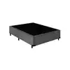 Base Cama Box Casal Suede 138x188 Cinza - 1