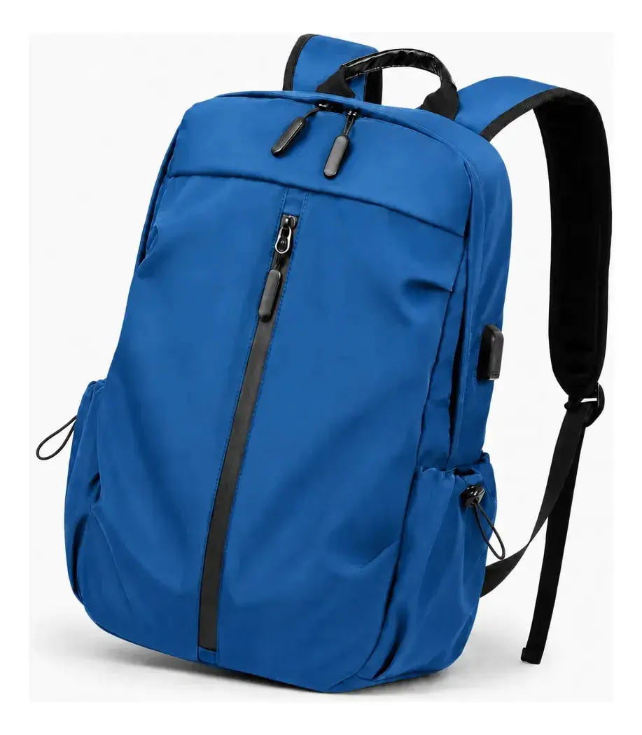 Mochila Masculina 20L Notebook 16 USB Escolar Faculdade Impermeável com Alça Reforçada