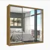 Guarda Roupa Casal com 3 Portas de Correr e Espelhos Max Premium Espresso Móveis Cinamomo - Marrom - 1