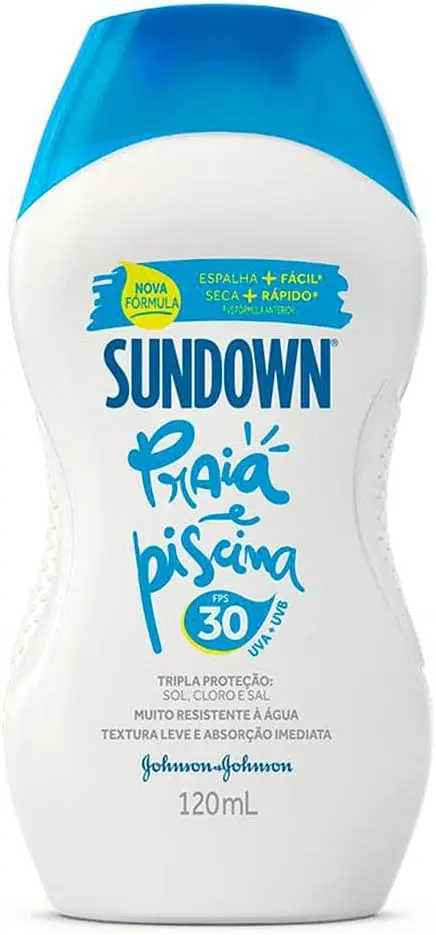 Protetor Solar Corporal Sundown Praia e Piscina, FPS 30, 120ml