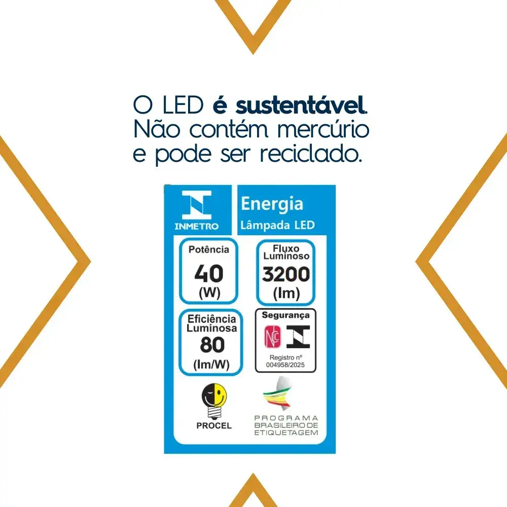 Kit 5 Lampada Led 40w Bulbo 6500k Branco Frio Alta Potência Bivolt 110v 220v Goodlux thumbnail 5