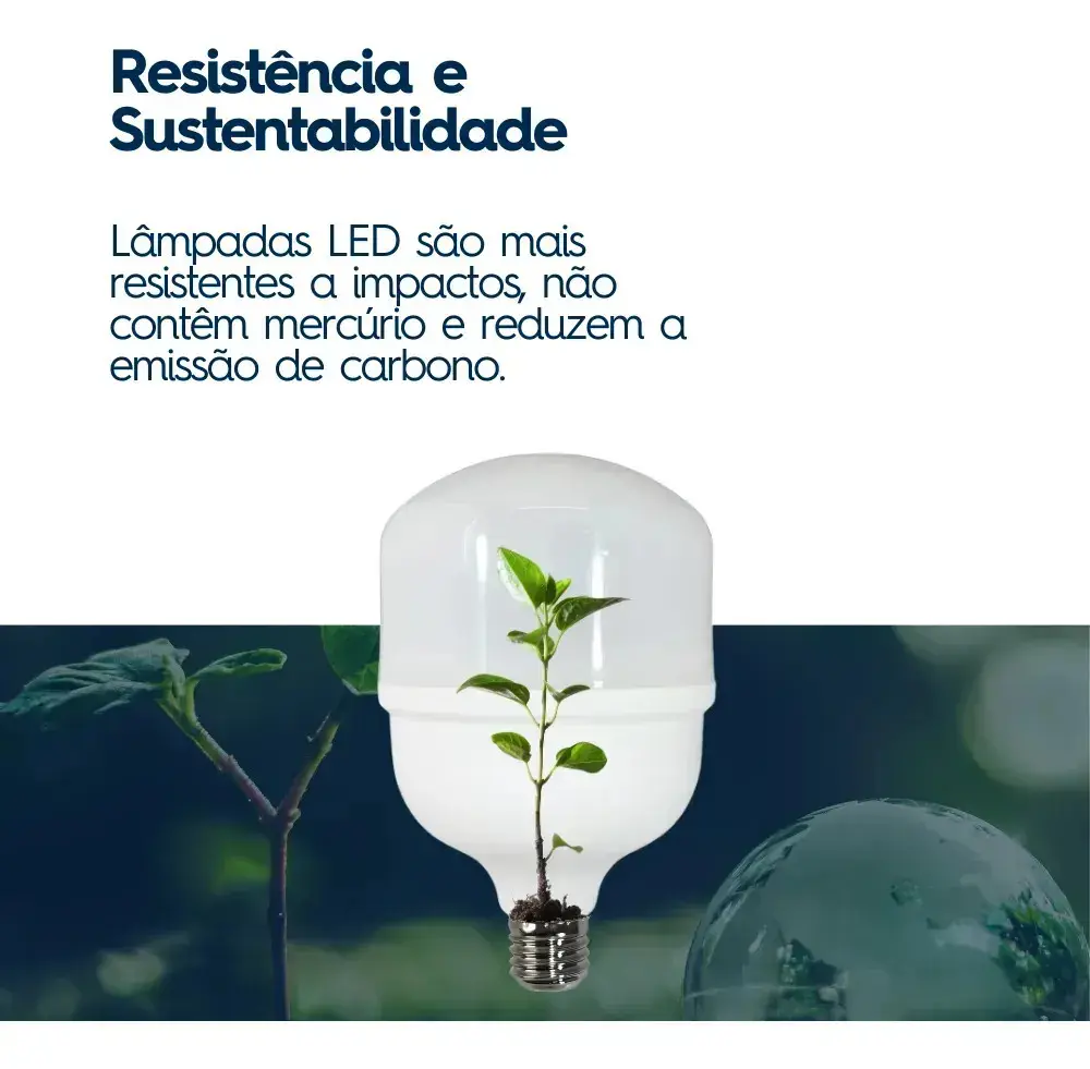 Kit 5 Lampada Led 40w Bulbo 6500k Branco Frio Alta Potência Bivolt 110v 220v Goodlux thumbnail 6
