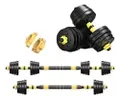 Kit Halteres Ajustável 3 em 1 até 40kg Preto - 1