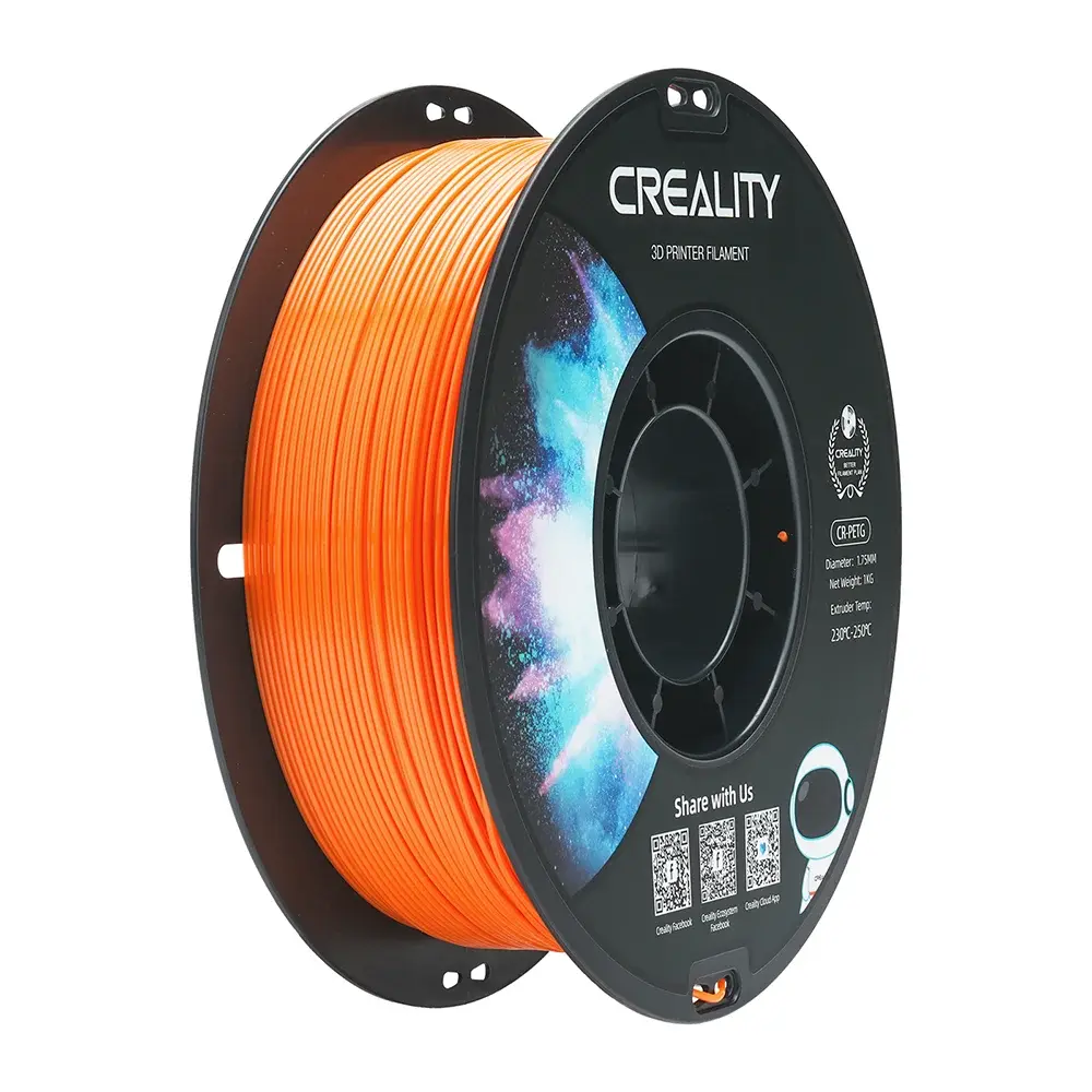 Filamento para Impressora 3D Creality CR-PETG, Diâmetro de 1,75mm, 1KG, Materiais Consumíveis para Impressão 3D