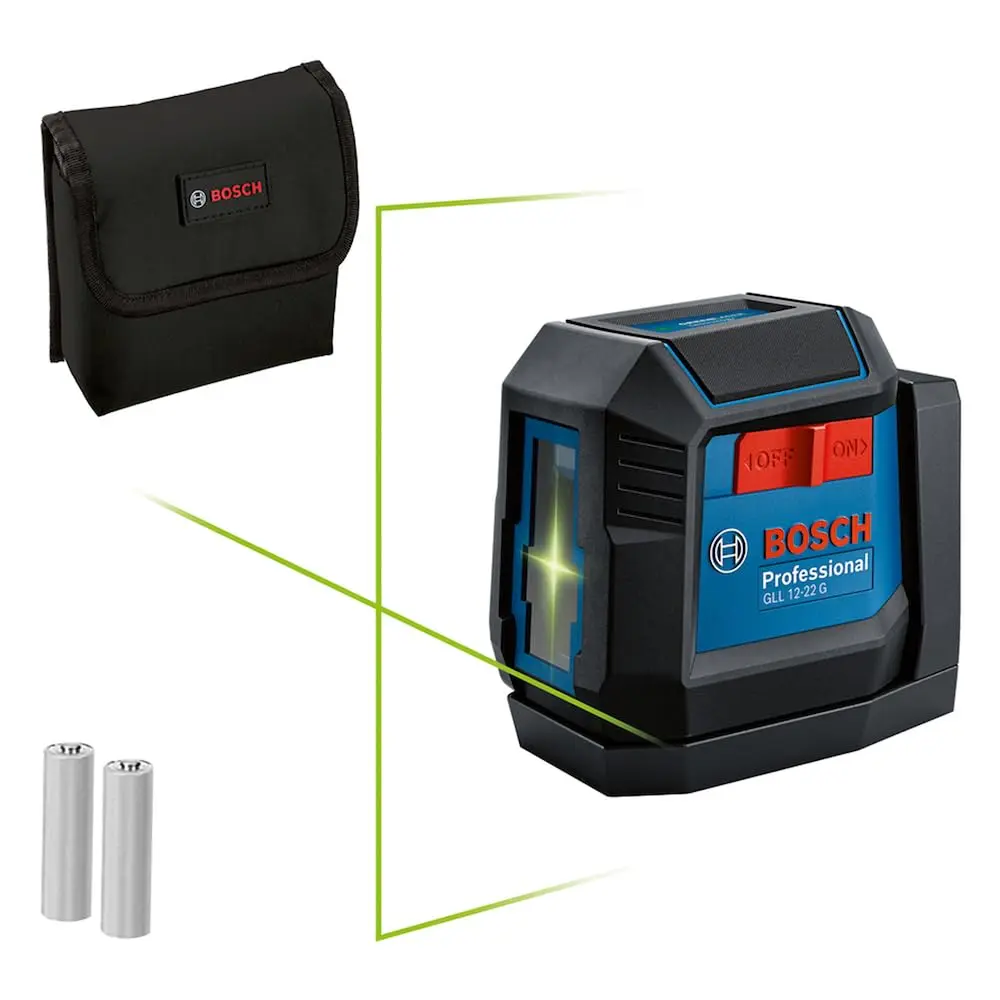 Bosch Nível a Laser Verde GLL 12-22 G, 12m suporte giratório