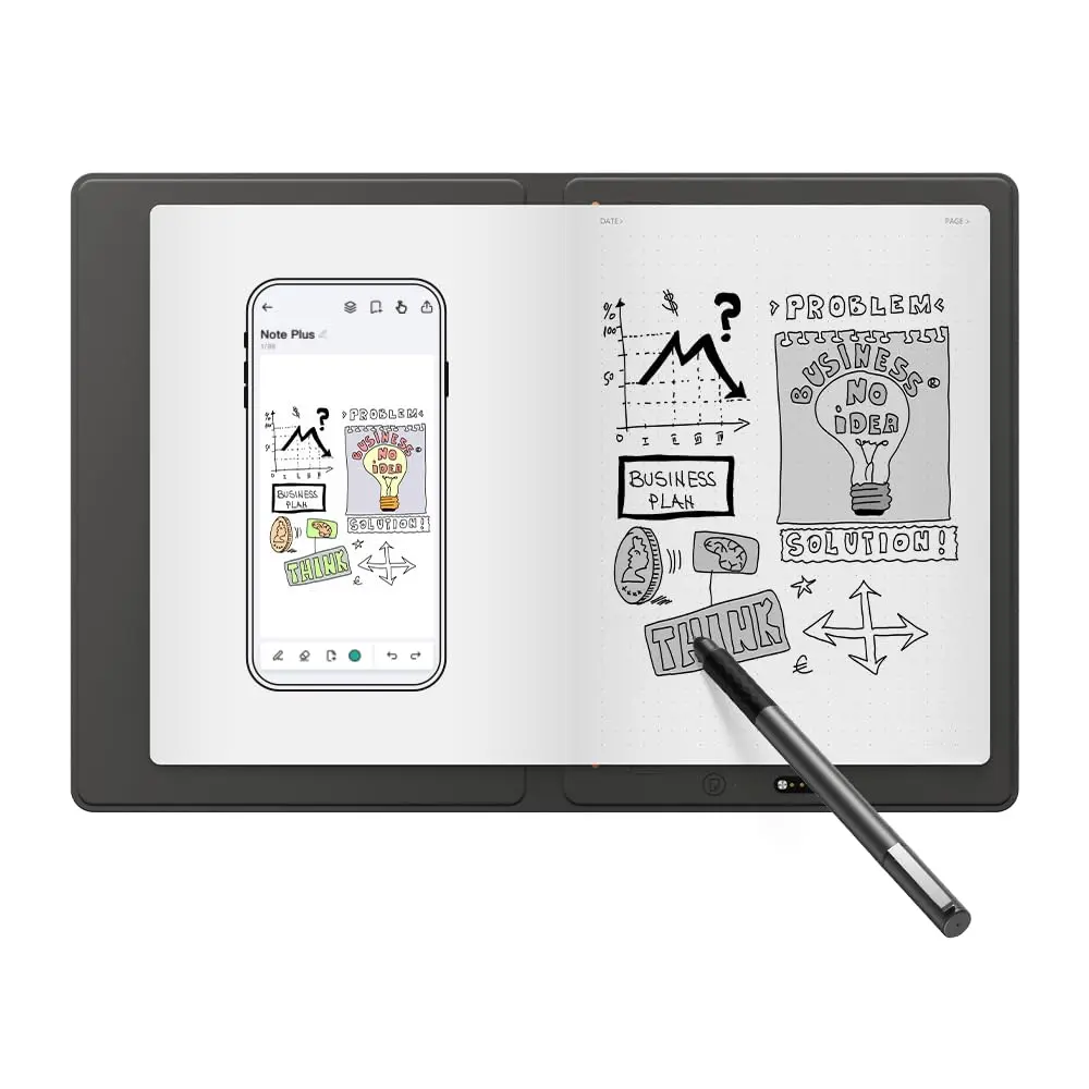 XPPen Note Plus Caderno Inteligente Bluetooth com Caneta sem Bateria