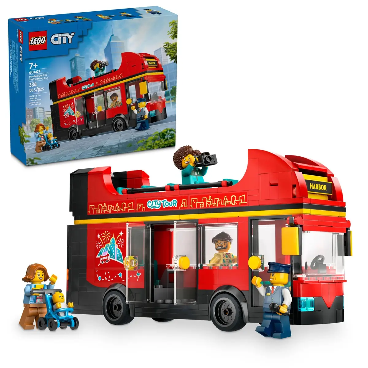LEGO City Great Vehicles Ônibus Panorâmico Vermelho 60407 - 1